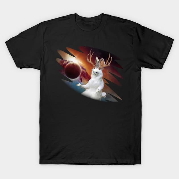 Cosmic Jackalope T-Shirt by MutineerDisaster